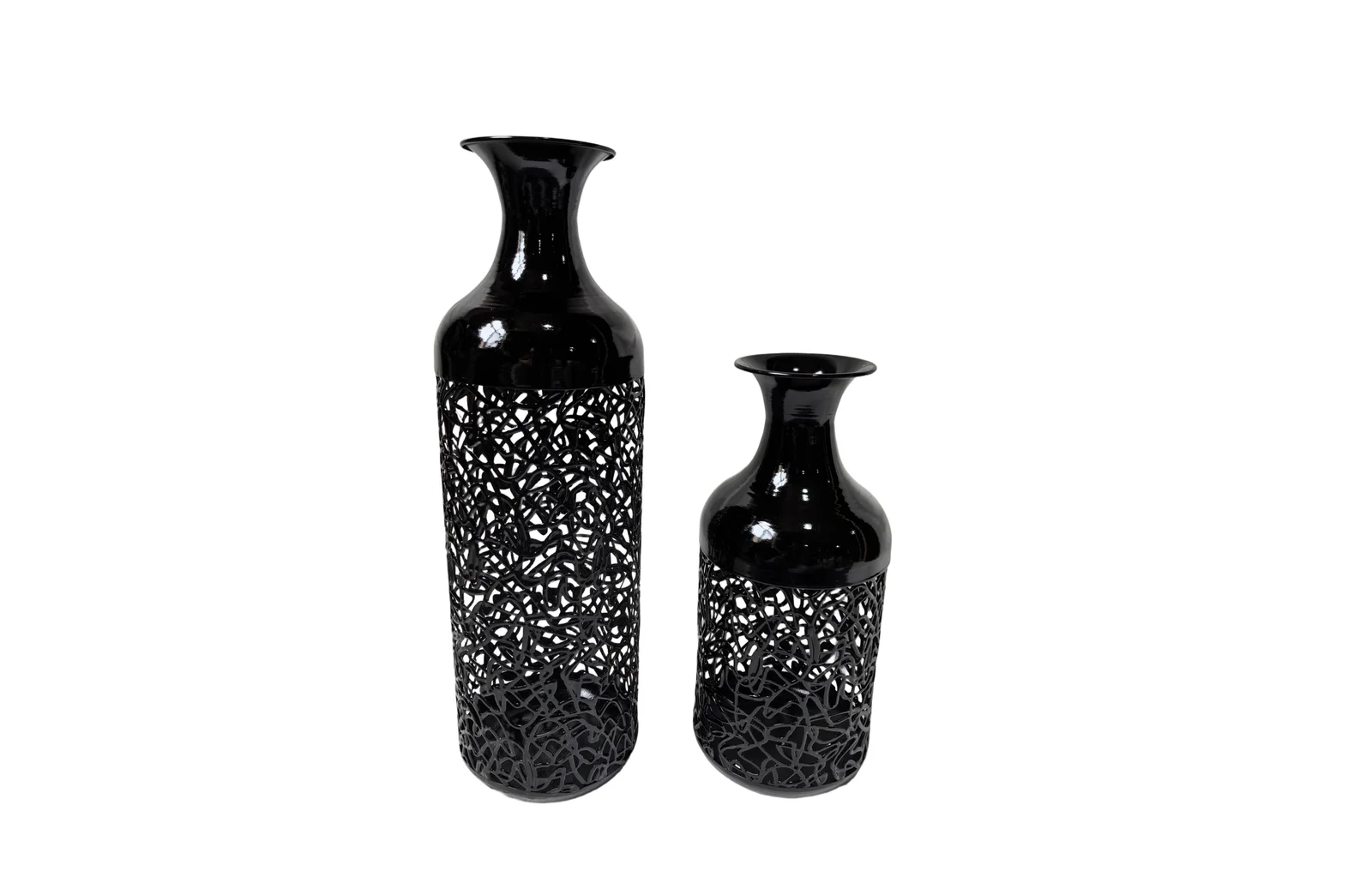 Maya Vase - Set of 2 - Black
