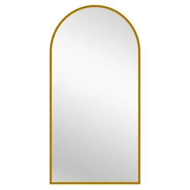 Gold Metal Arch Mirror  - X Large 100cm x 200cm