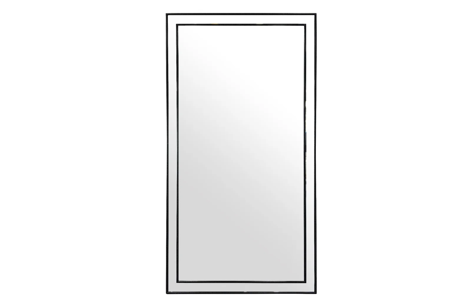 Black Beaded Framed Mirror - X Large 190cm x 100cm