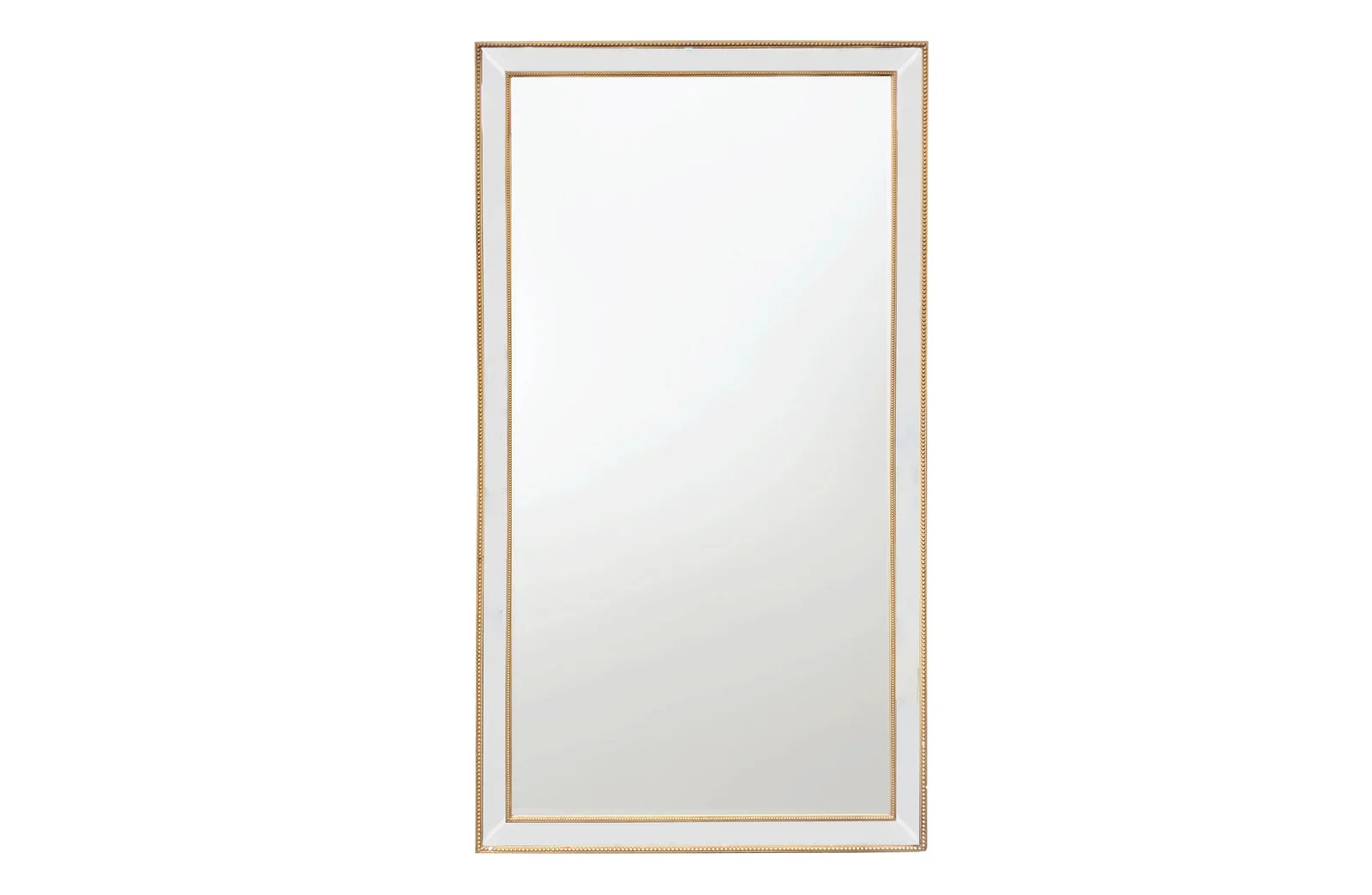 Gold Beaded Framed Mirror - X Large 190cm x 100cm