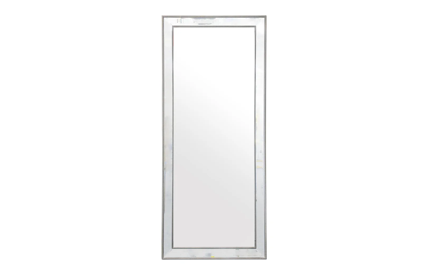 Medium Silver Beaded Framed Mirror - 70cm x 170cm