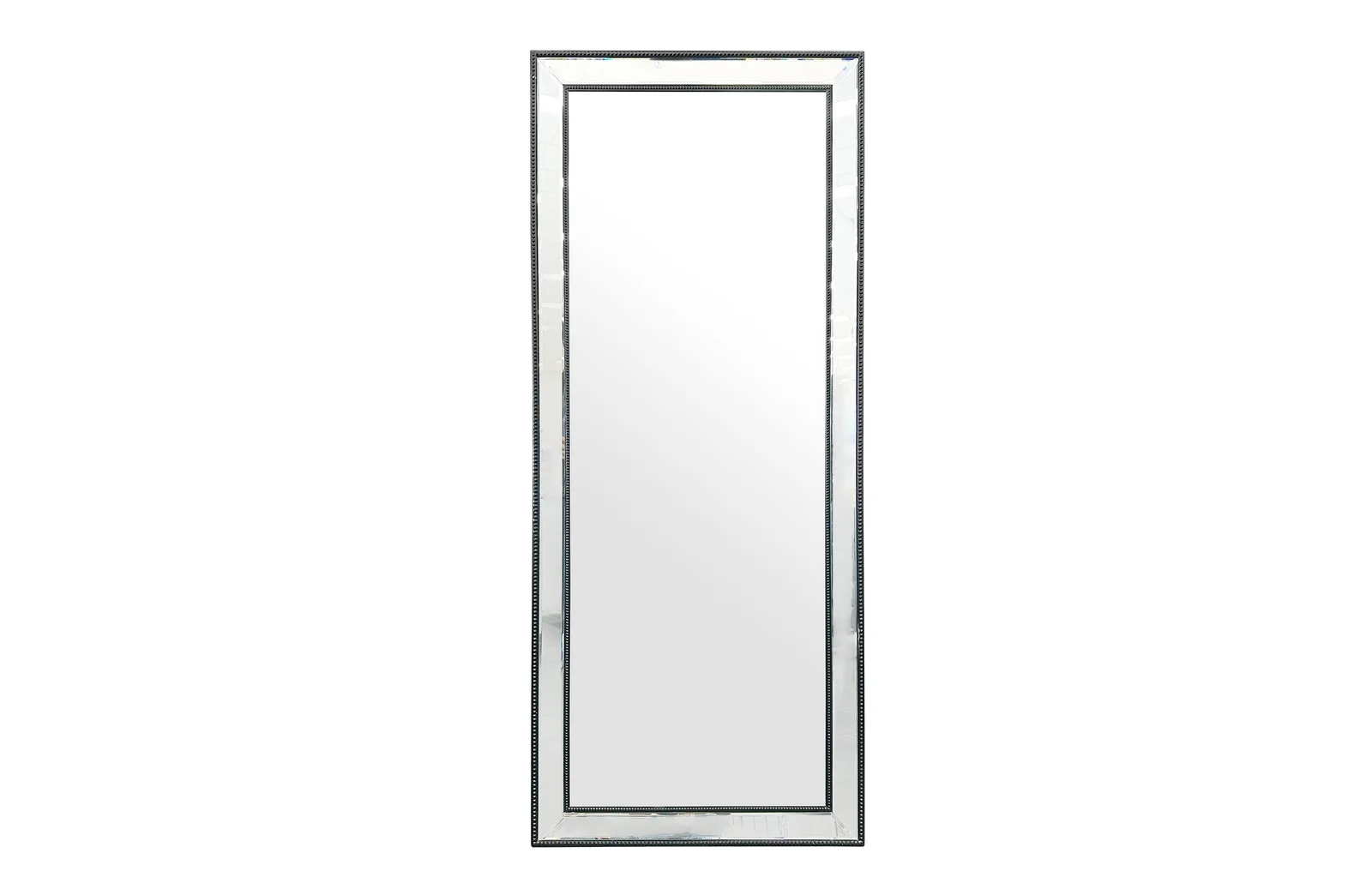 Medium Black Beaded Framed Mirror - 70cm x 170cm