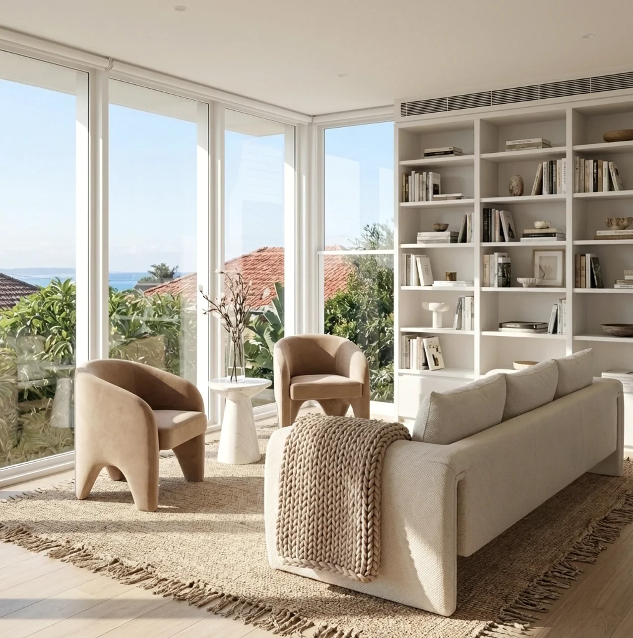 Interior Ave - Nova Sculptural Accent Chair – Velvet Chocolate