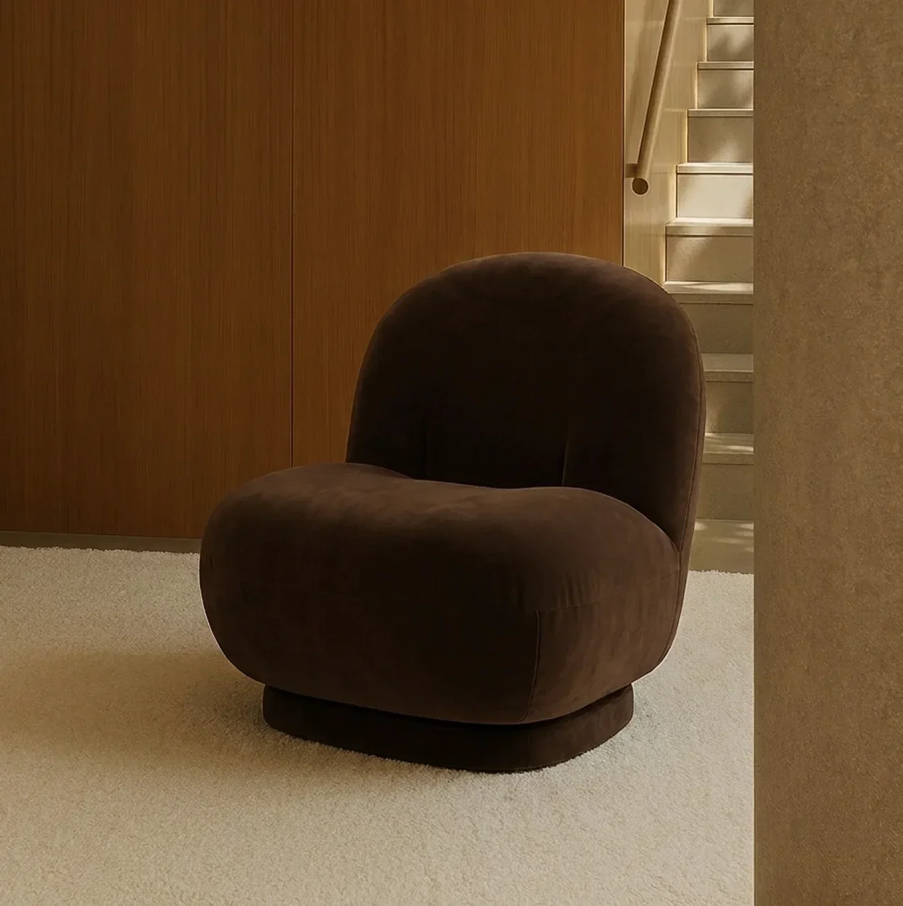 Interior Ave - Cloud Swivel Occasional Chair - Espresso thumbnail 4