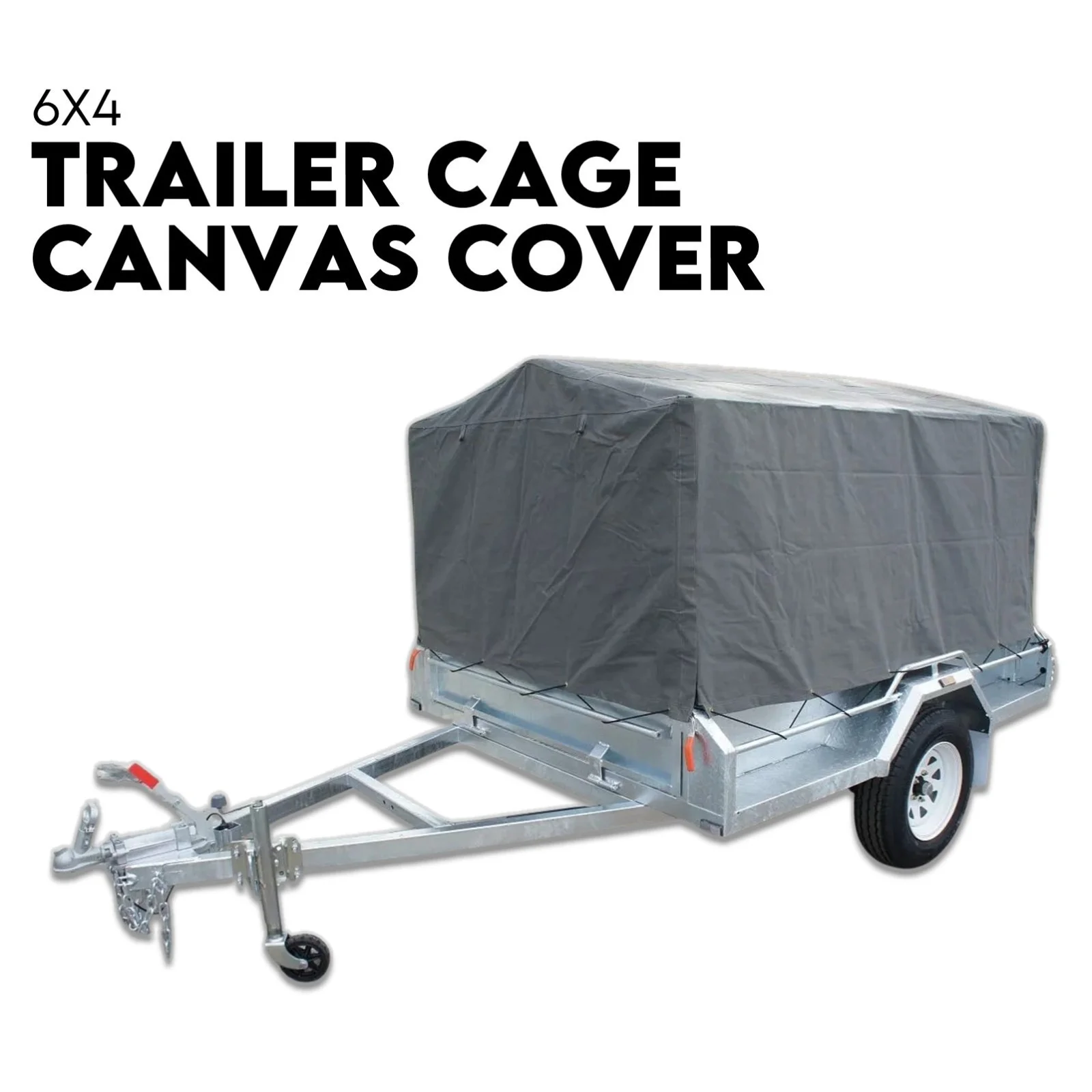 600mm Trailer Cage Canvas Tarp Cover for 6x4 High Quality Cage Universal 2 Foot
