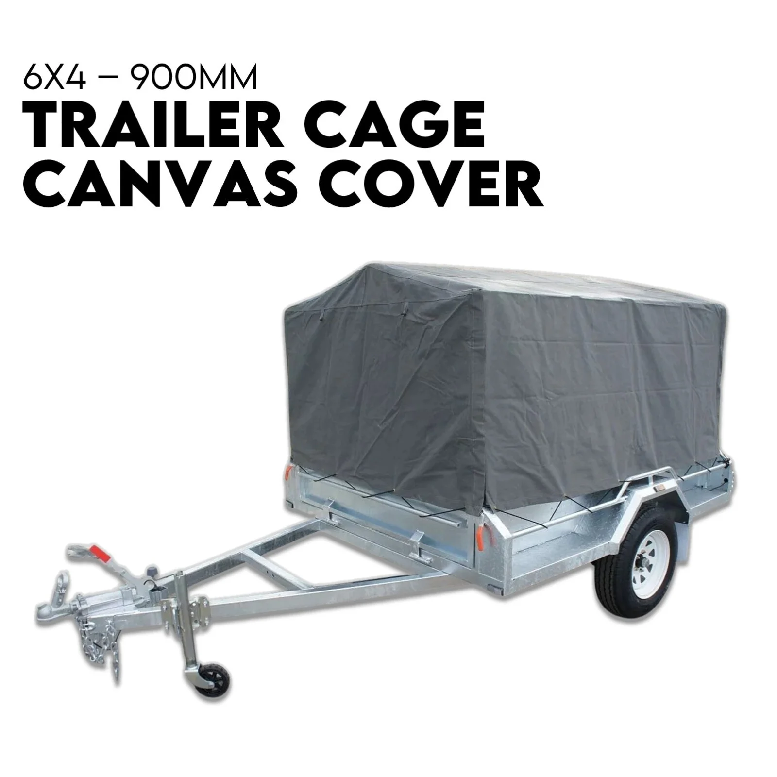 900mm Trailer Cage Canvas Tarp Cover for 6x4 High Quality Cage Universal 3 foot