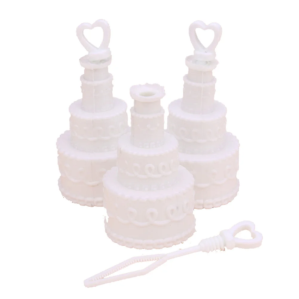 50 Pack Mini Wedding Cake Bubble Bottles send off wedding favors custom party favors