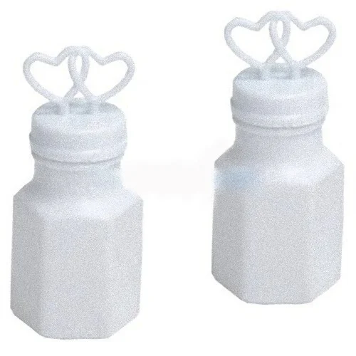 100 Pack Mini Wedding Heart Bubble Bottles send off wedding favors custom party favors