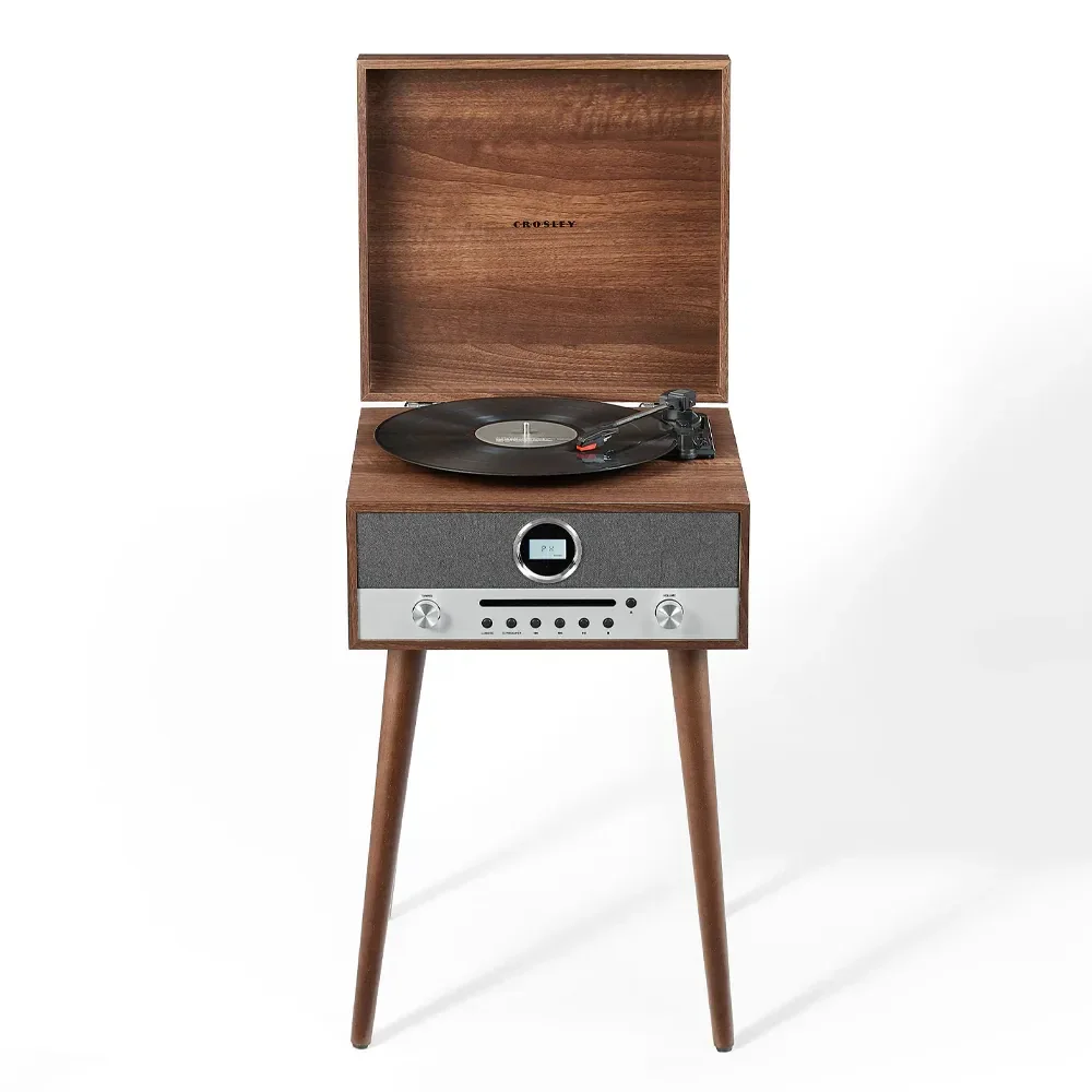 Crosley Nash 7-in-1 Vinyl Record Player - Walnut