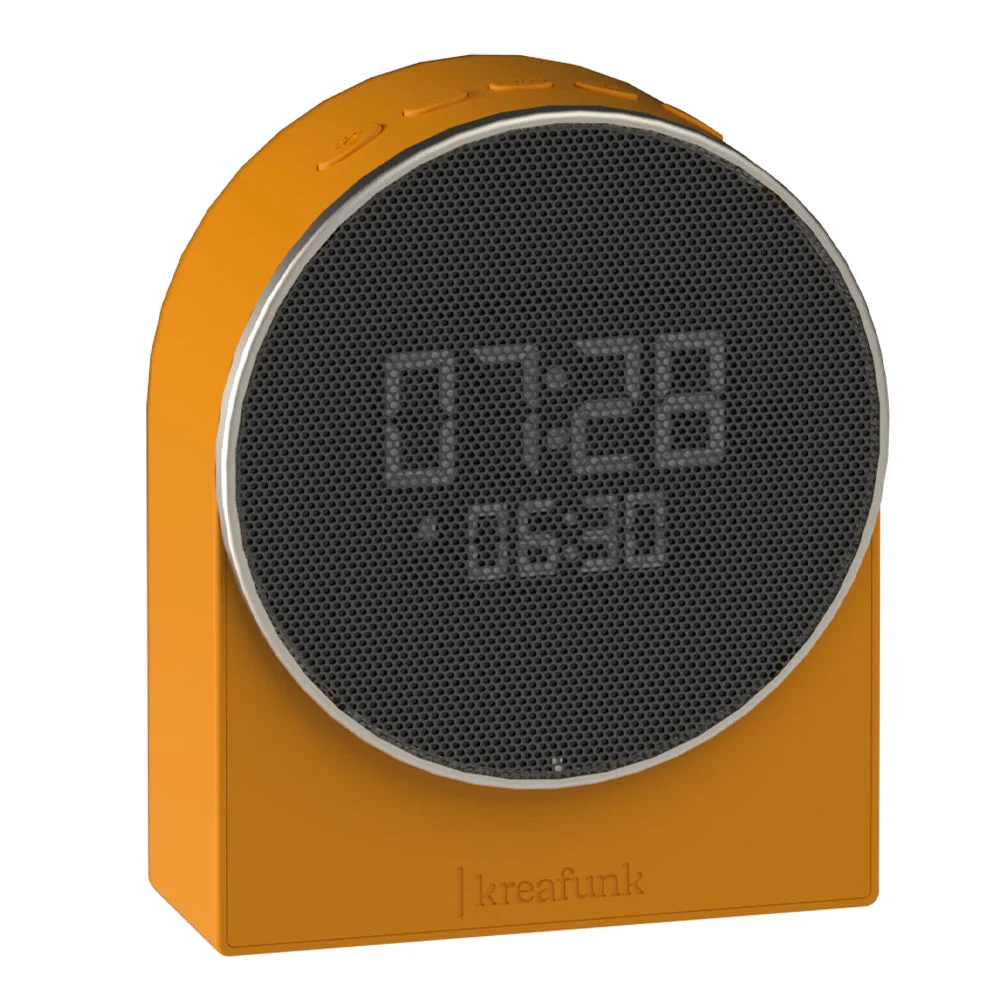 Kreafunk Ivy Alarm Clock W/ Bluetooth Speaker - Mango Burst