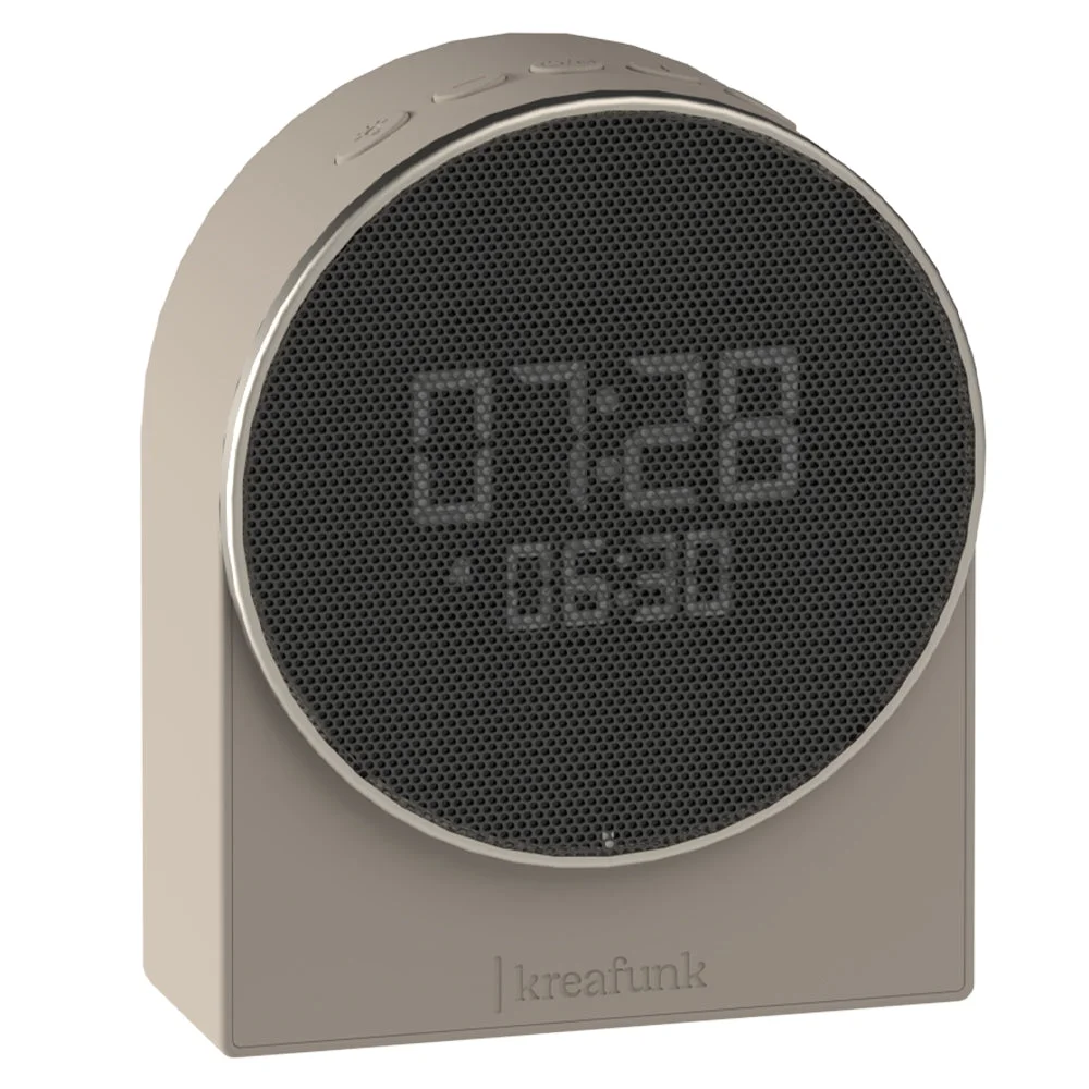 Kreafunk Ivy Alarm Clock W/ Bluetooth Speaker - Ivory Sand