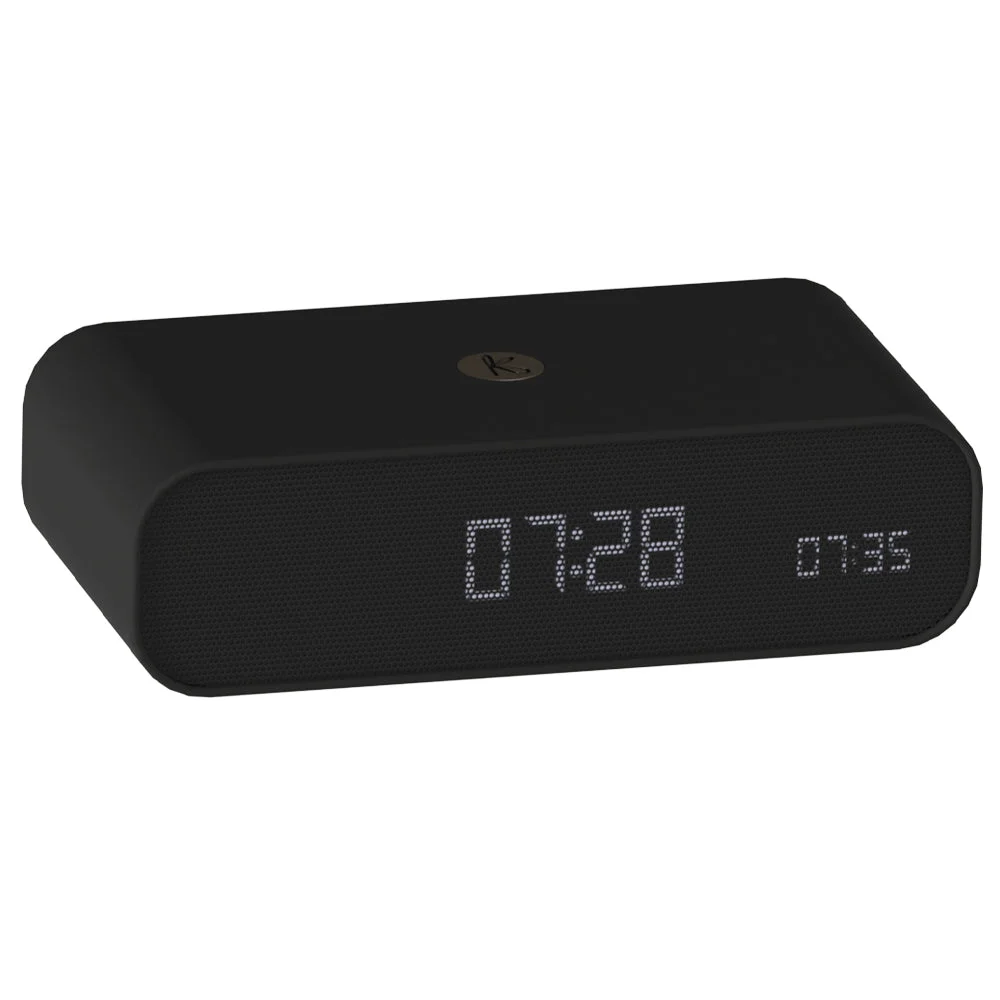 Kreafunk Wakie Alarm Clock Qi Charger + Bluetooth - Black