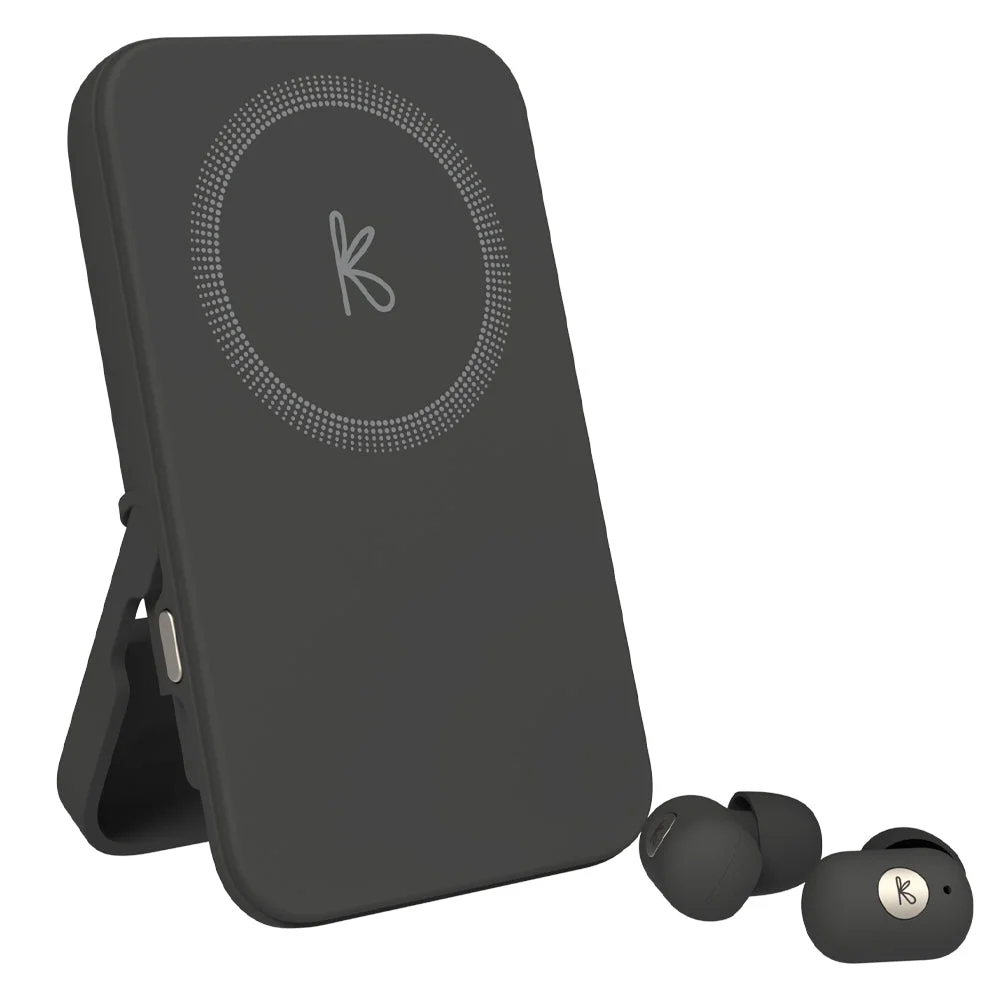 Kreafunk Tocharge Go Powerbank + Earbuds - Black