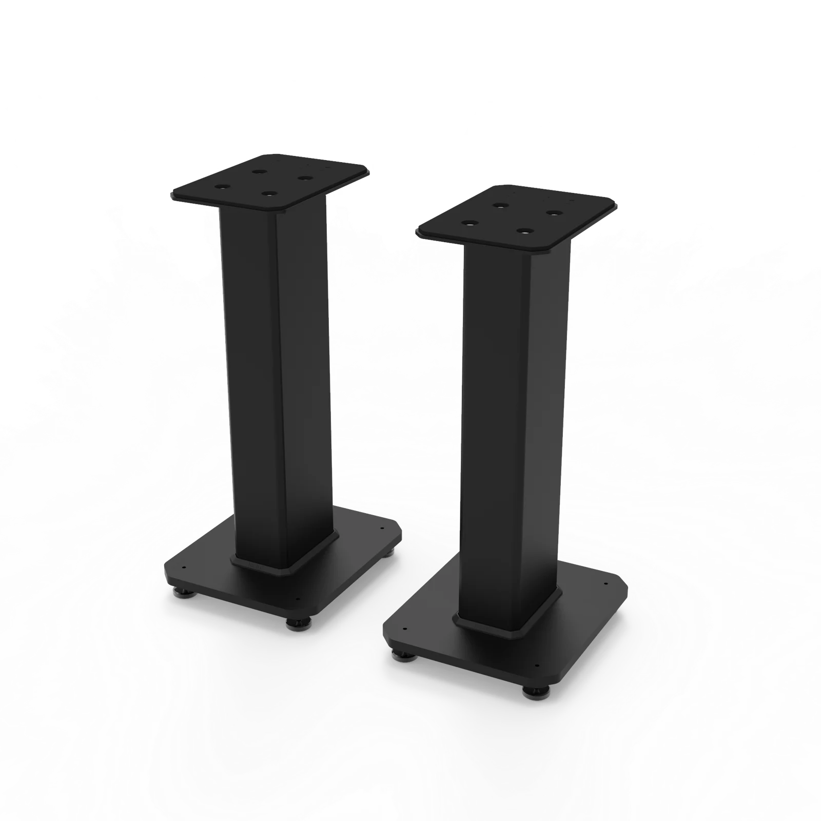 Kanto SX22 22" Tall Fillable Speaker Stands with Isolation Feet - Pair, Black