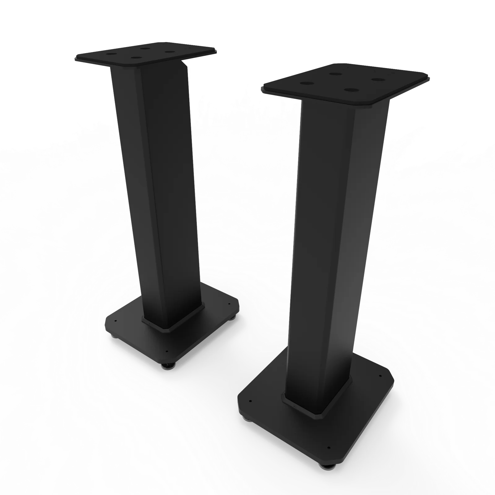 Kanto SX26 26" Tall Fillable Speaker Stands with Isolation Feet - Pair, Black
