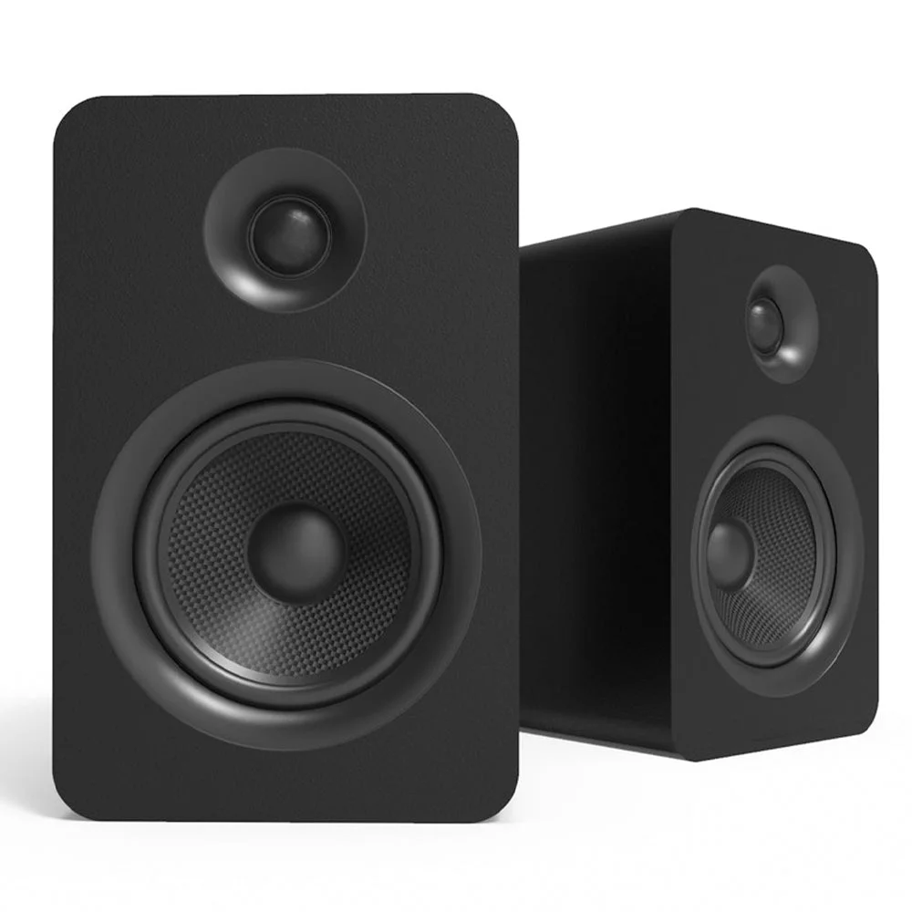 Kanto YU Passive 5.25" Speakers with 1" Silk Dome Tweeter and 5.25" Kevlar Woofer - Black, Pair