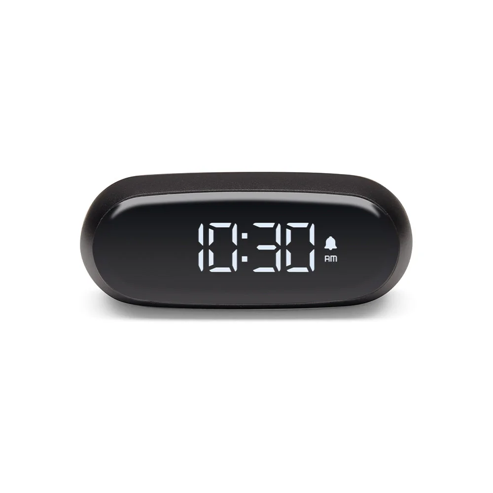 Lexon Minut Mini Alarm Clock - Black