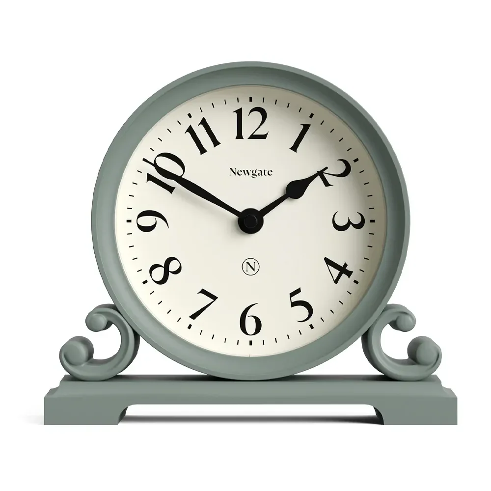 Newgate Divisadero Mantel Clock in Asparagus Green
