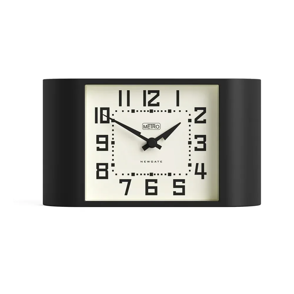 Newgate Mini Metro Mantel Clock-Black