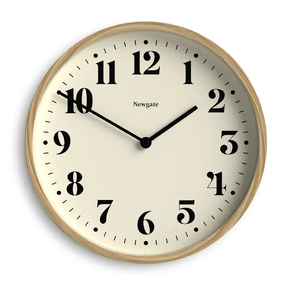 Newgate Number Four Theatre Wall Clock 30cm Faux Wood