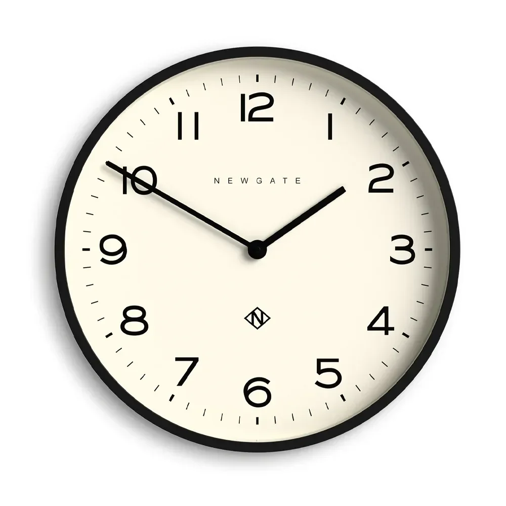 Newgate Number Two Echo Wall Clock 45cm Black