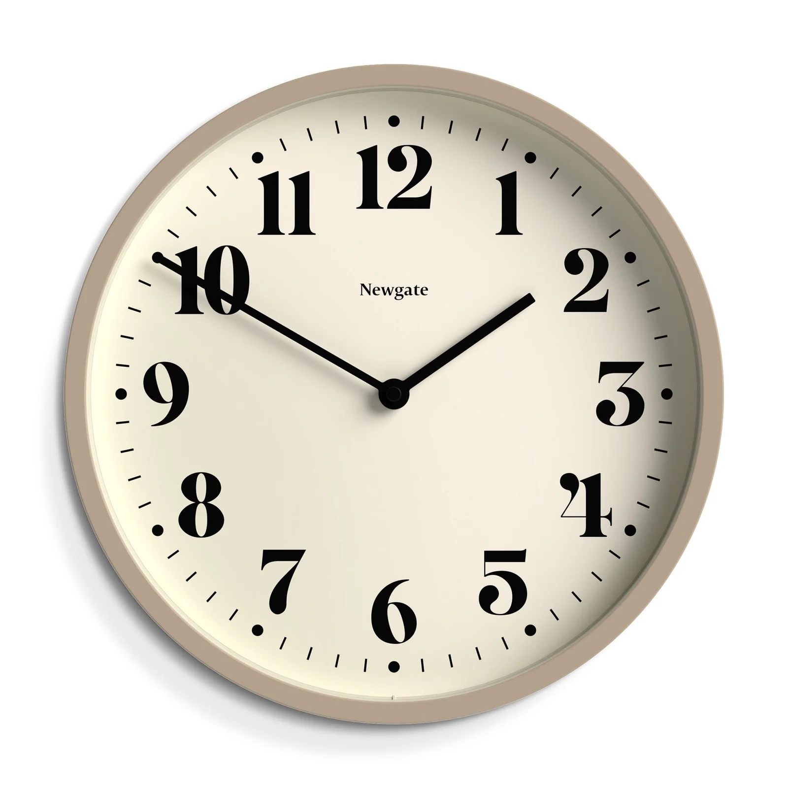 Newgate Number Four Wall Clock Matte Stone 30cm