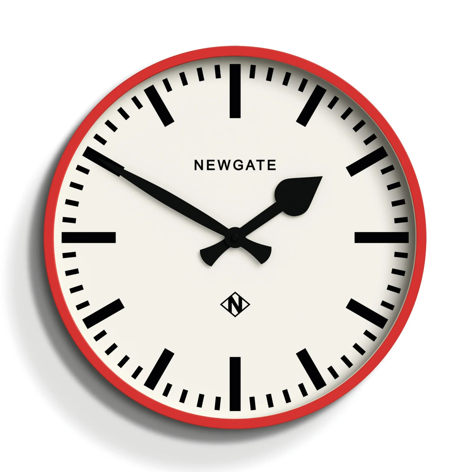 Newgate Railway Clock Red Wall Clock 37.5cm Quartz