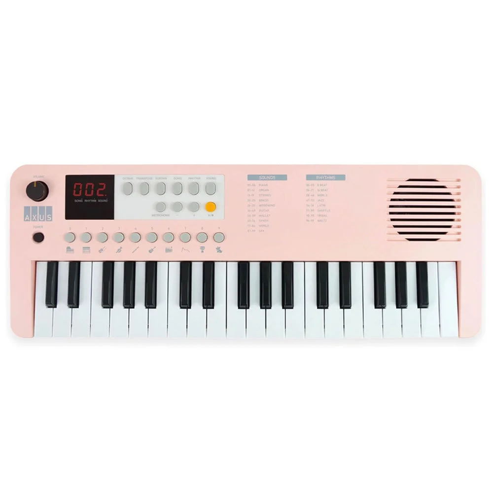 Axus Mini Keyboard 37 Key Portable Keyboard in Pink