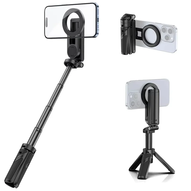 Ulanzi JJ03 Magnetic Phone Tripod Wireless Phone Grip Selfie Stick Desktop Tripod with Remote Control Photography Livestreaming










