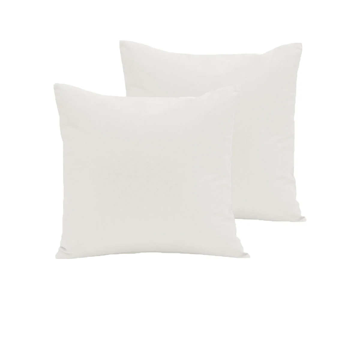 Pair of 280TC Polyester Cotton European Pillowcases Ivory