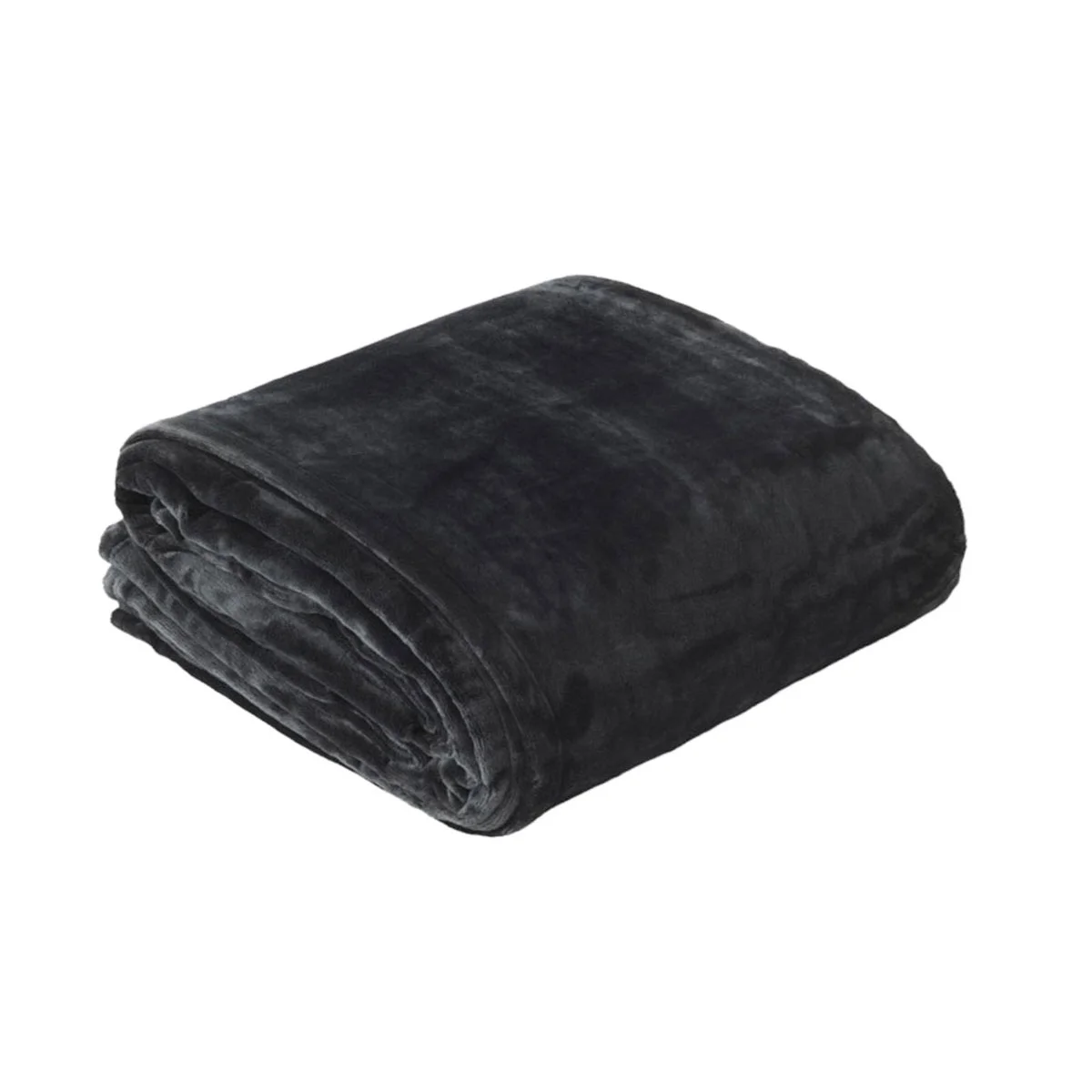 In 2 Linen 350GSM Plush Ultra Soft Velvet Touch Blanket Charcoal King/Super King