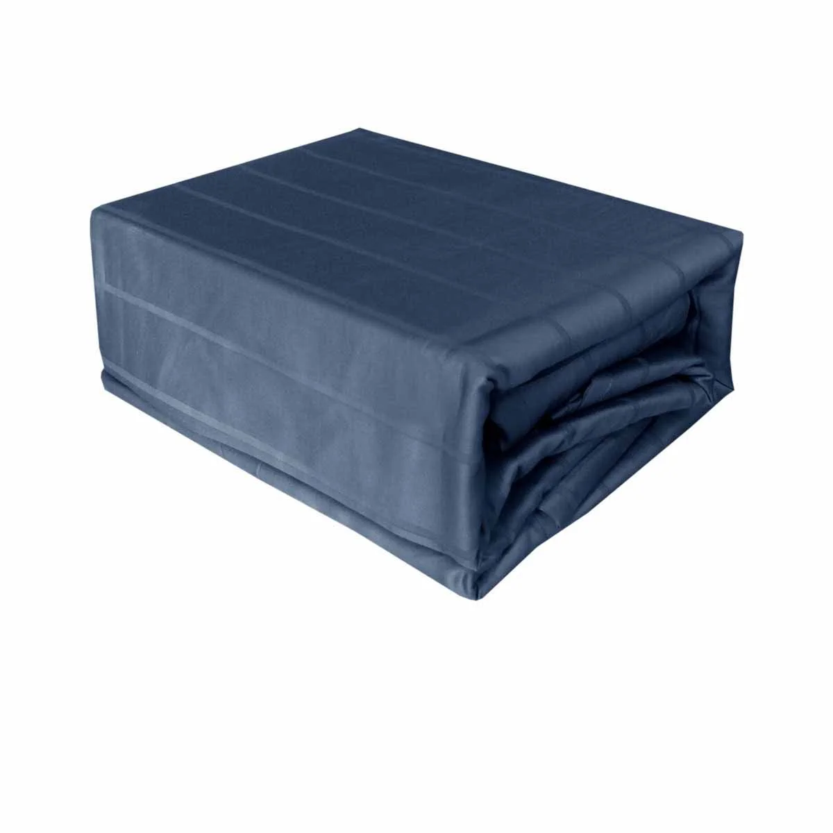 Indigo 800TC Luxury Cotton Self-Stripe Sheet Set King 40 cm Wall King