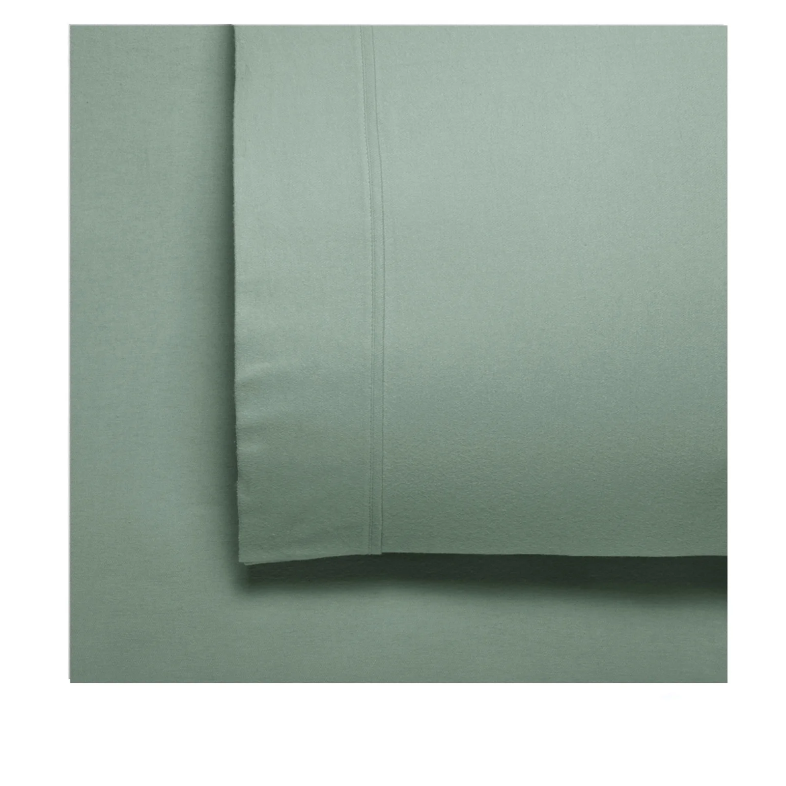 Bianca Fletcher Flannelette Cotton Sheet Set Sage Queen