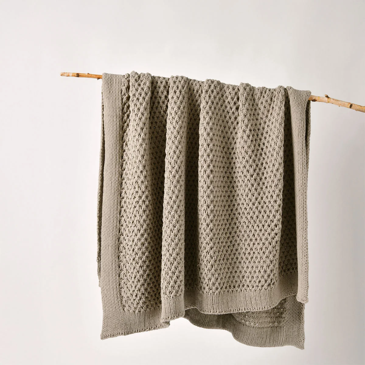 Bianca Sofala Taupe Polyester Chenille Throw Rug 130 x 170 cm