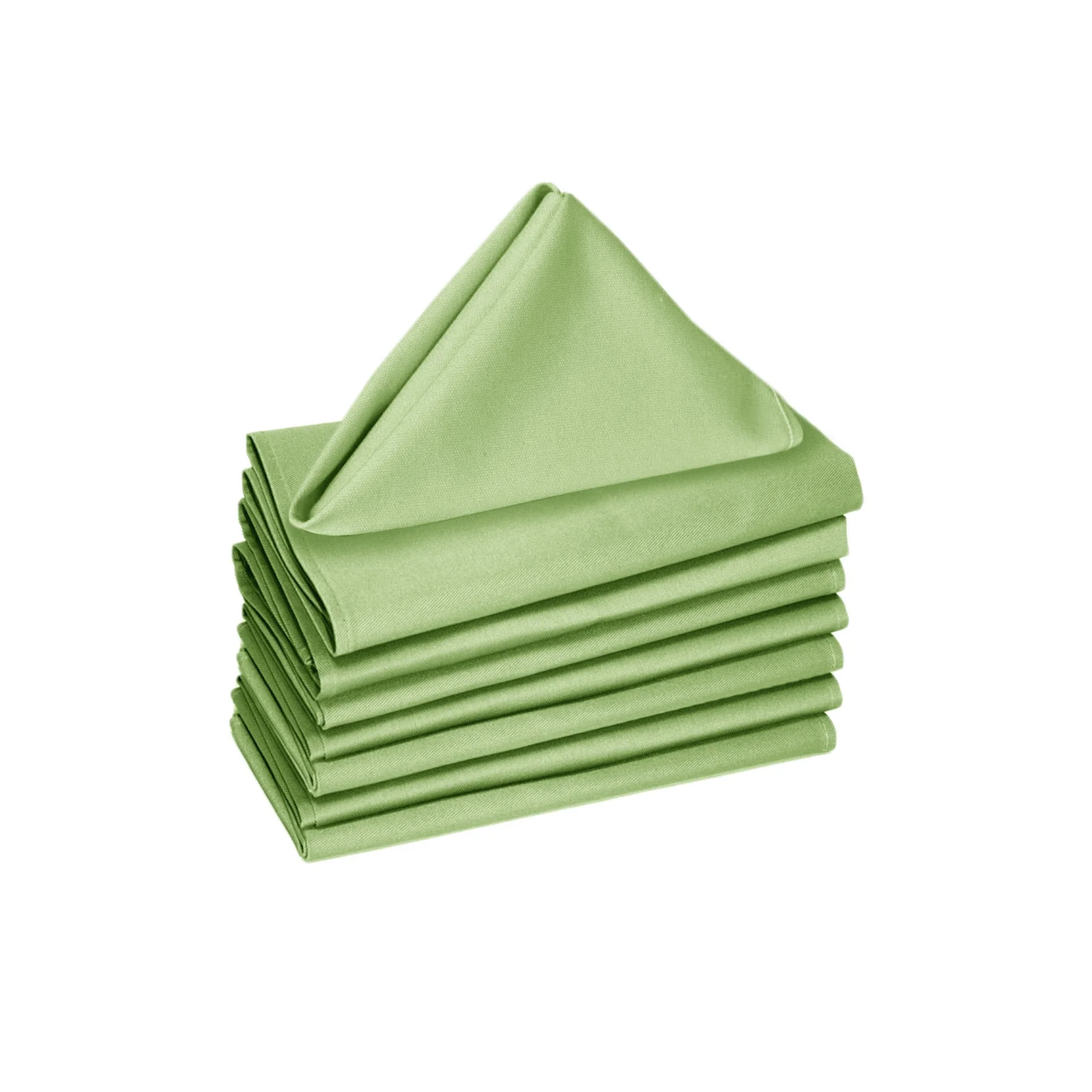 Hoydu Set of 8 Cotton OR Poly Cotton Napkins Apple Green
