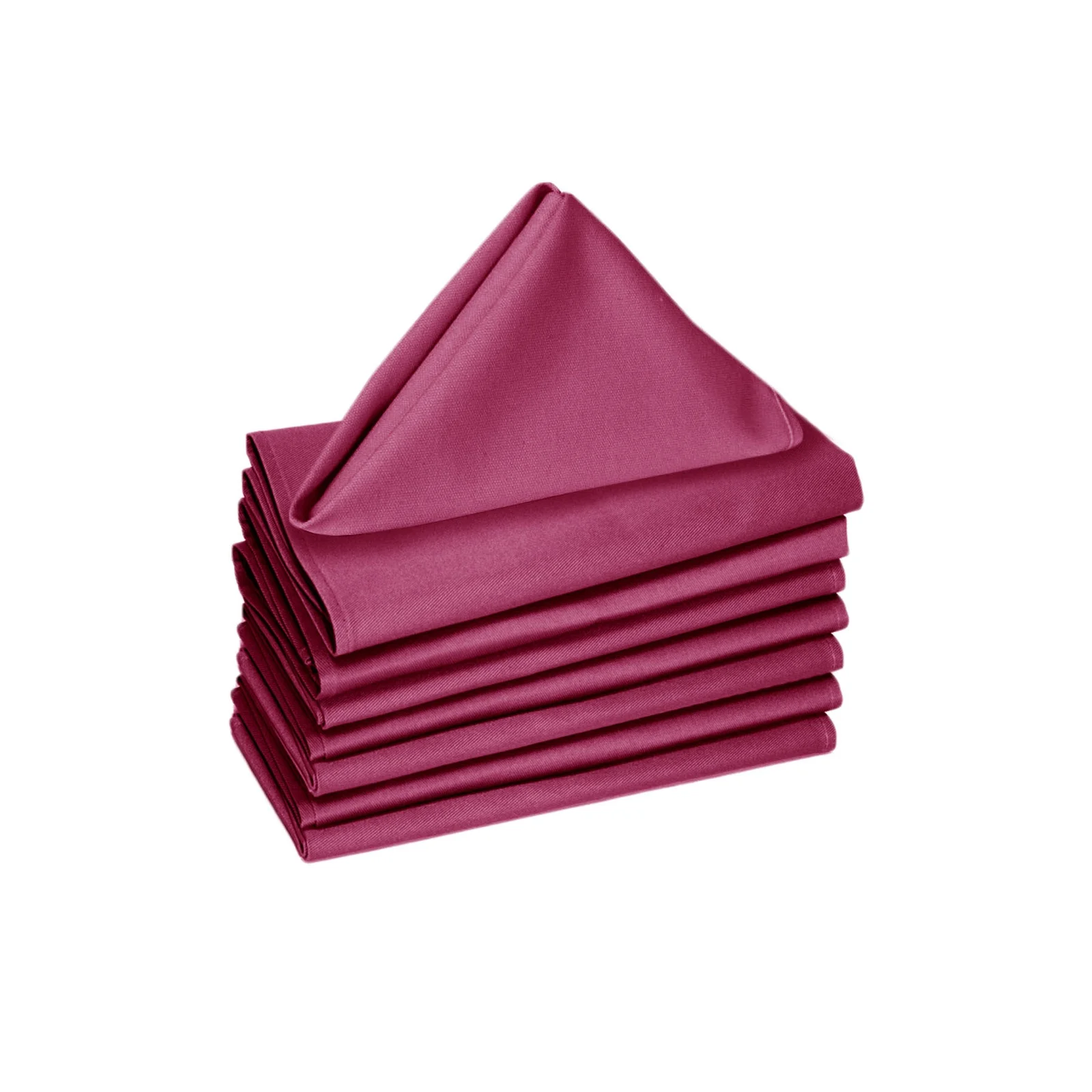 Hoydu Set of 8 Cotton OR Poly Cotton Napkins Fuschia