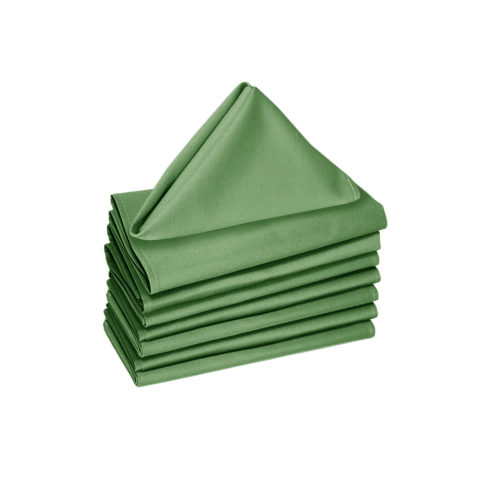 Hoydu Set of 8 Cotton OR Poly Cotton Napkins Hedge Green