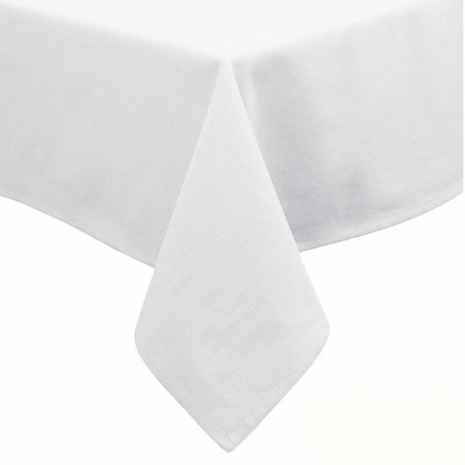 Hoydu Cotton Blend Table Cloth 180cm x 260cm - Bright White