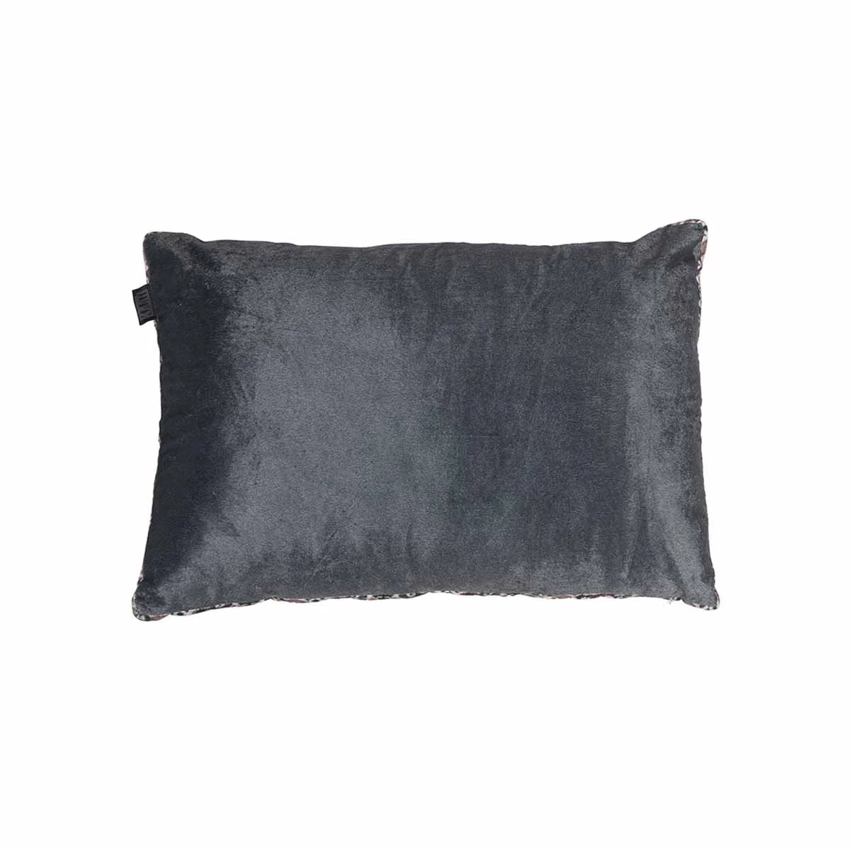 KAAT Amsterdam Julan Anthracite Velvet Oblong Filled Cushion 40cm x 60cm