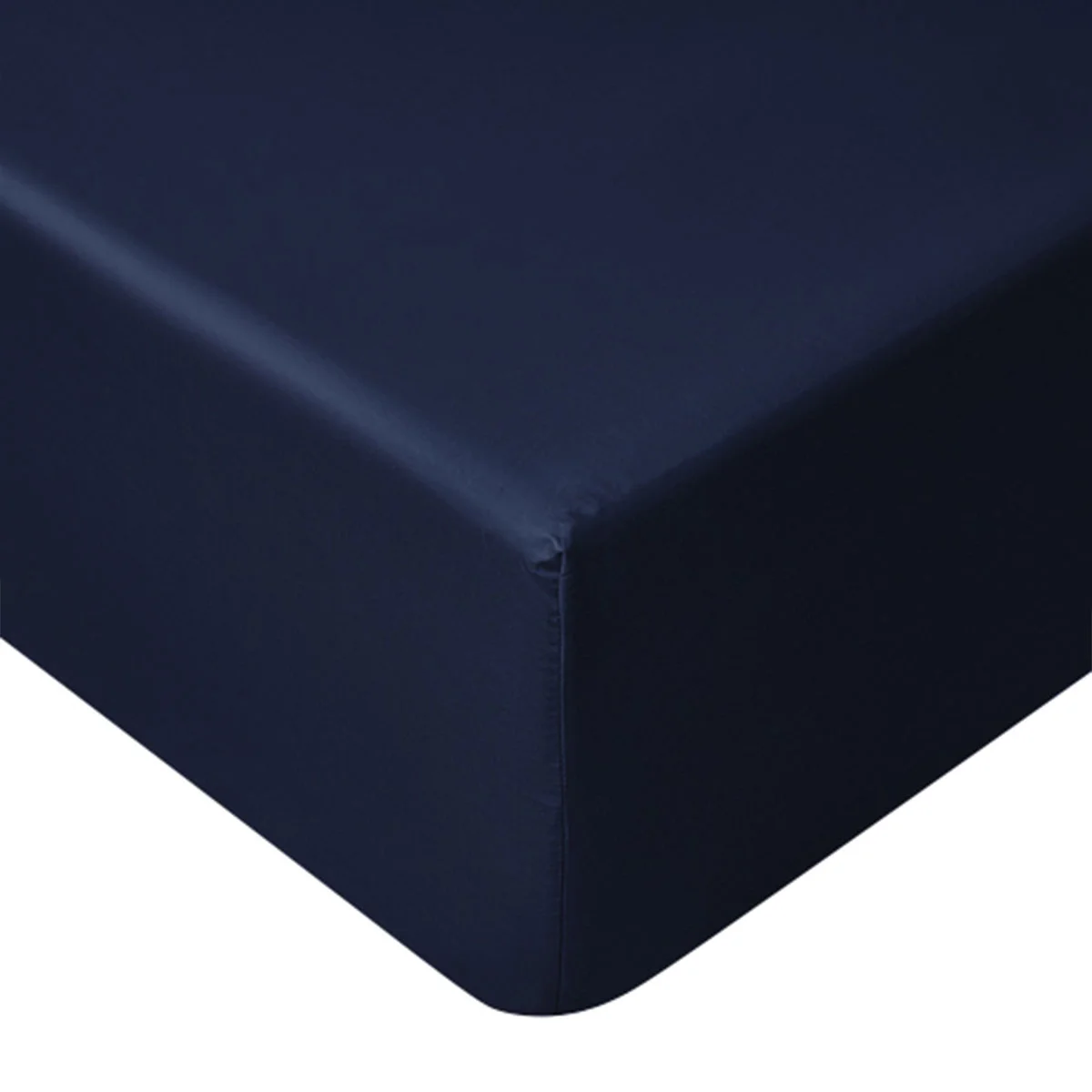 Accessorize Navy Bamboo Cotton Mega Fitted Sheet 50cm Wall Super King