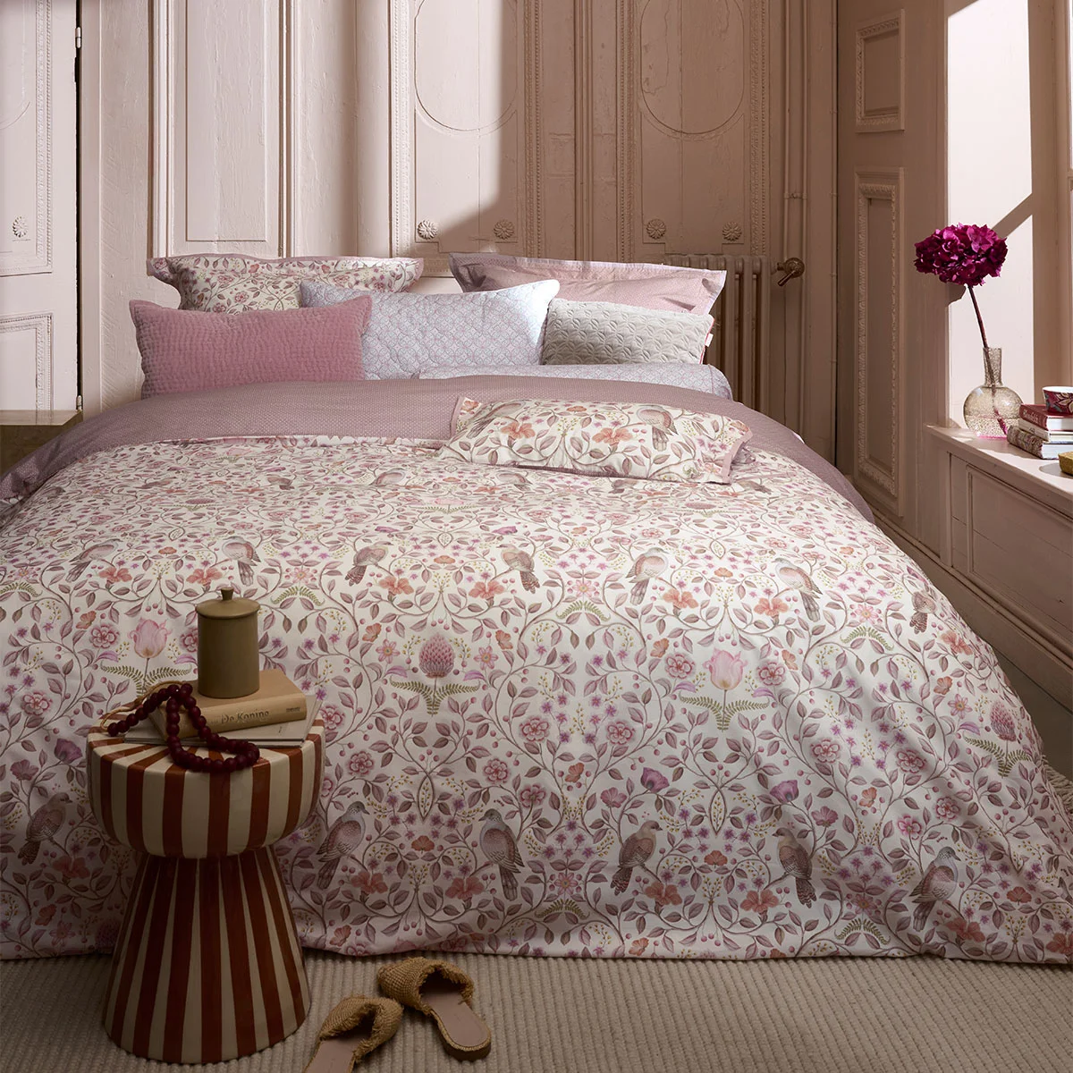 PIP Studio Garden of Dove Off White Cotton Quilt Cover Set King