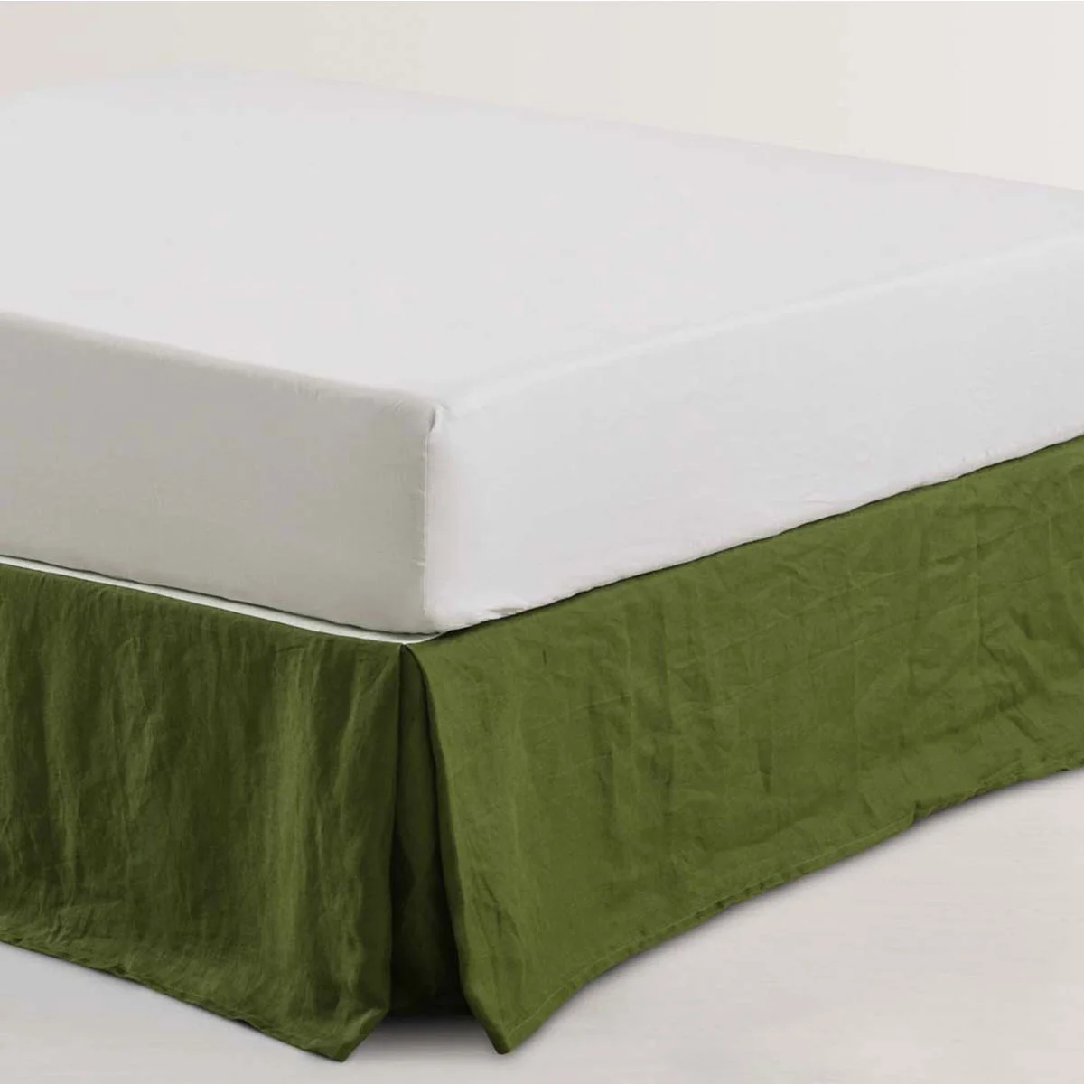 Vintage Design Homewares Olive French Linen Valance King