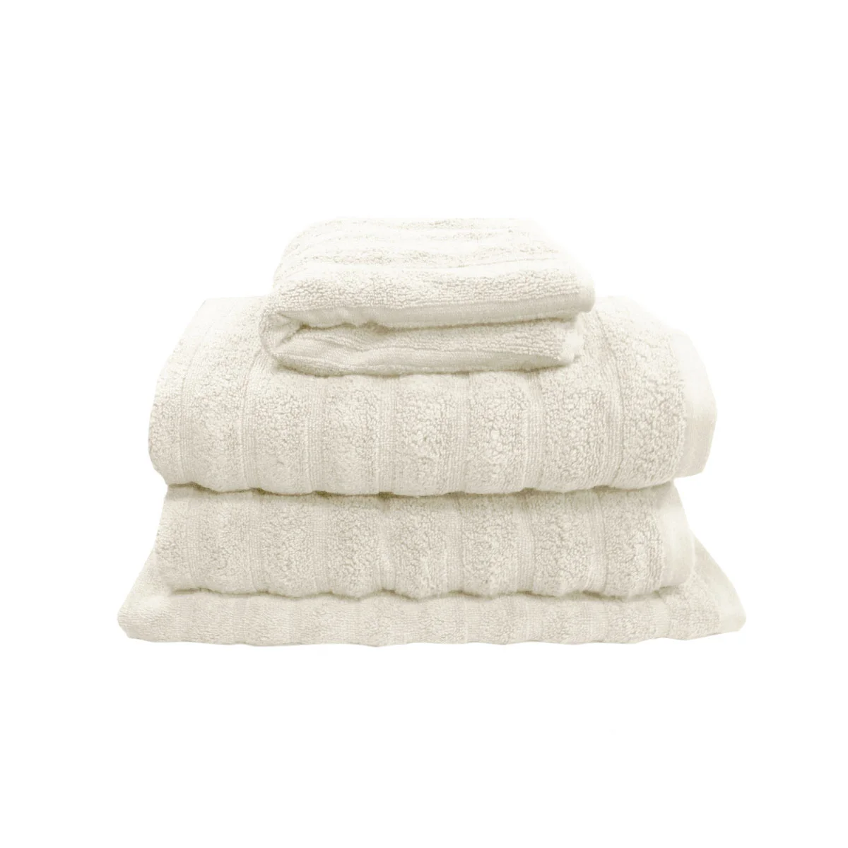 J Elliot Home Set of 4 George Collective Cotton Bath Towel Set Snow