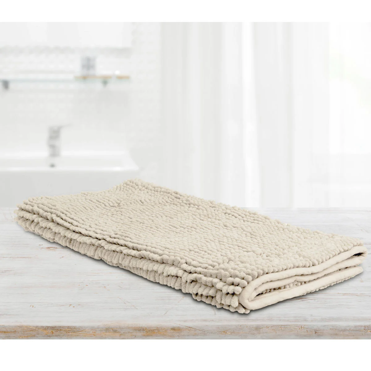 Toggle Microfiber Bath Mat Large Stone