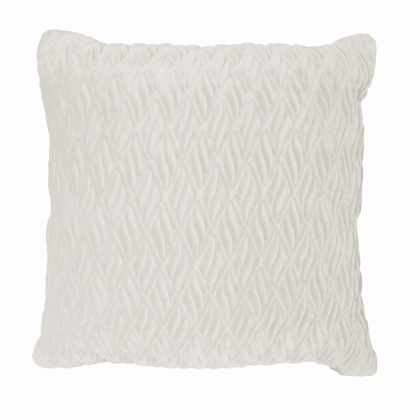 Rapee Pietra Filled Cushion - White 45cm x 45cm