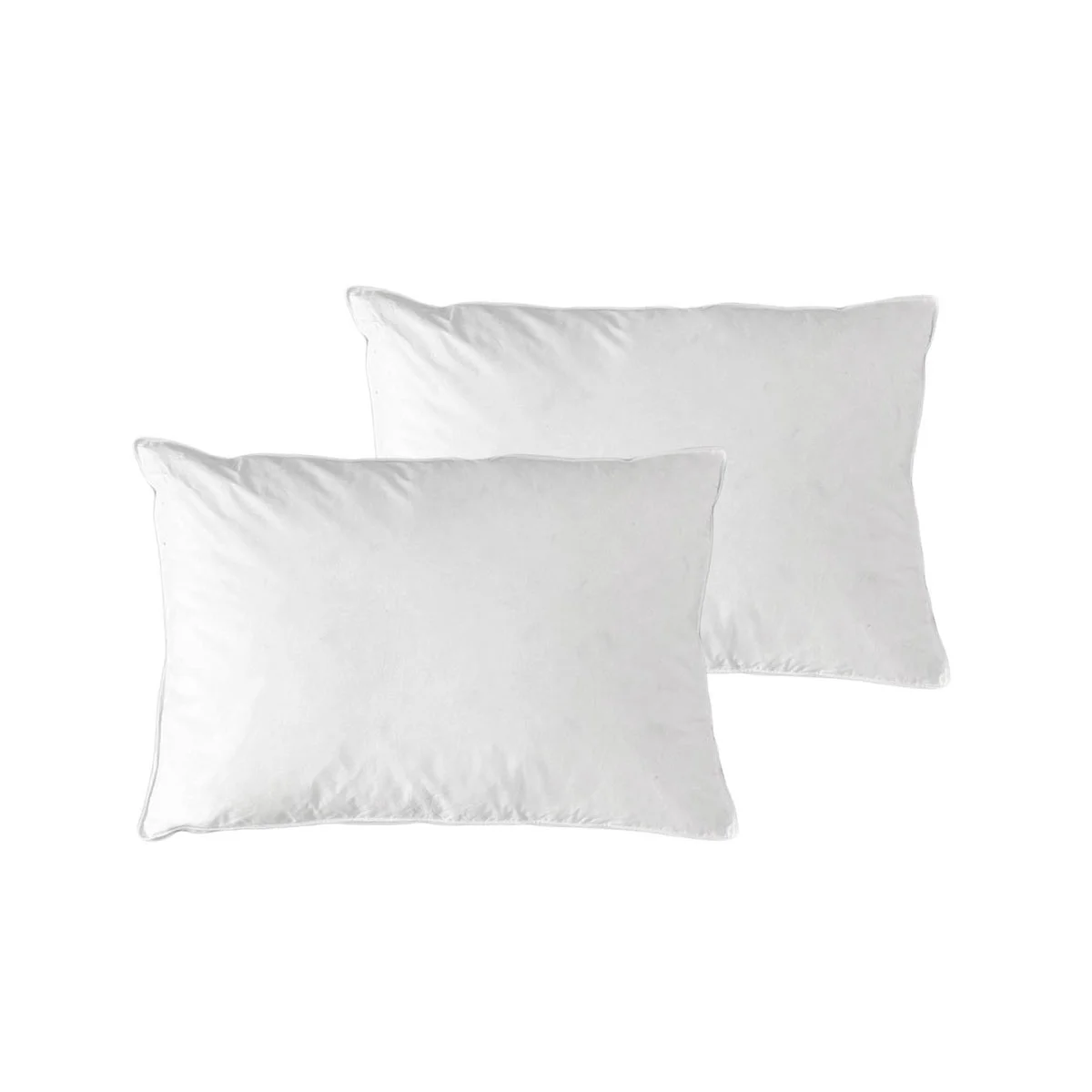 At Home Homewares Pack of 2 Standard Machine Washable Feather Pillows 45 x 70 +13 cm