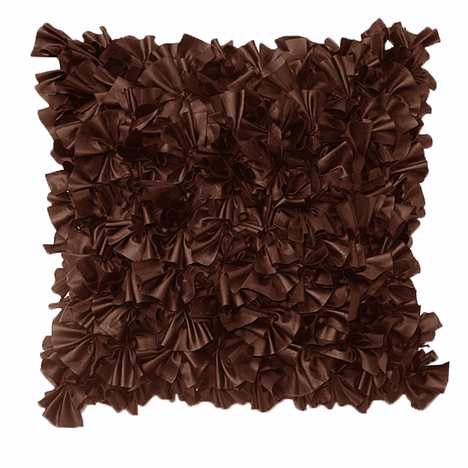 Sapphire Filled Cushion - Chocolate