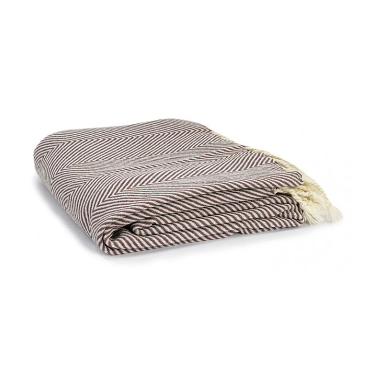 Herringbone Acrylic Throw Heather