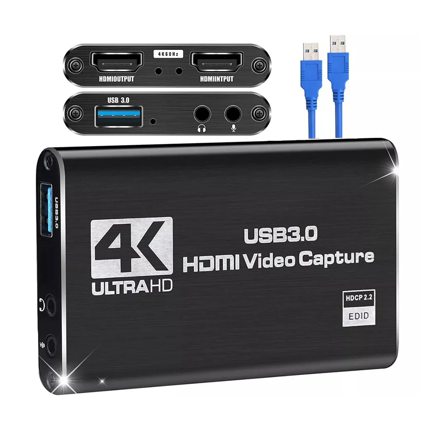 4K 1080P 60FPS HDMI to USB 3.0 Video Capture Card For PS4/PC/OBS Nintendo Switch