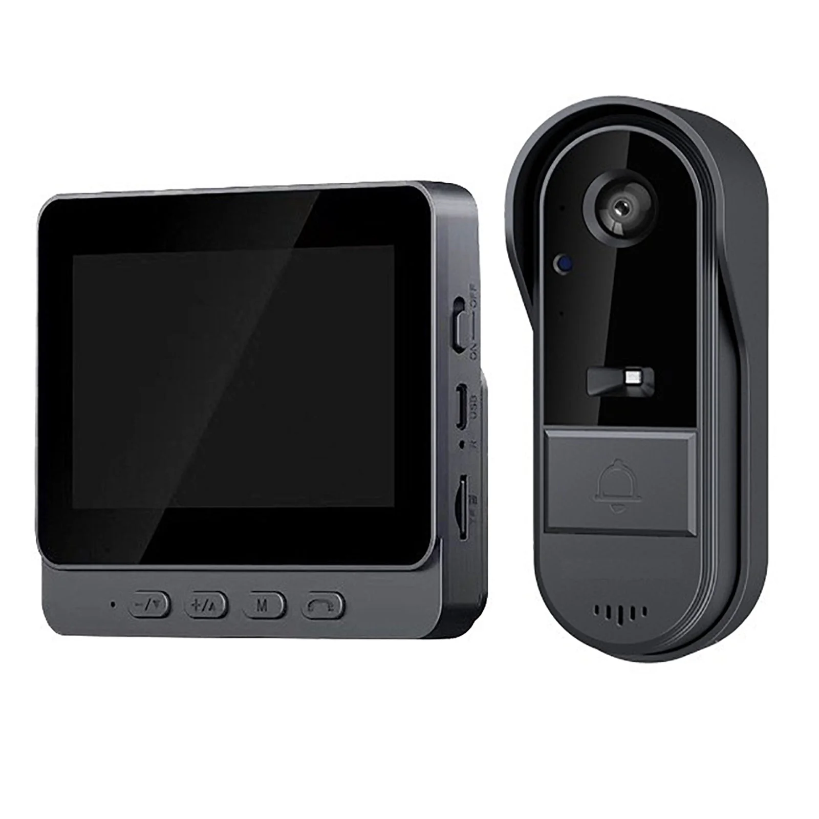 Smart Wireless Video Doorbell with 4.3" Screen HD 8MP Camera Night VisionTwo-Way Audio IP65